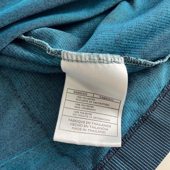 Nike Golf Innovation Futuristic Teal Quarter Zip Performance Golf Polo Mens XL - Picture 7 of 8